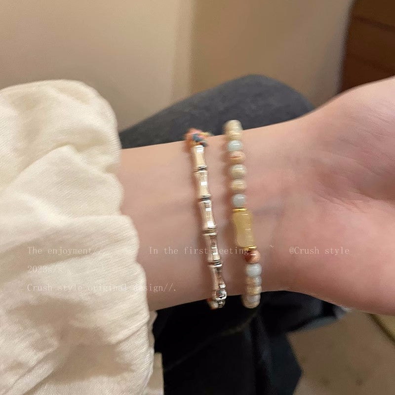 New Chinese bamboo vintage couple bracelet